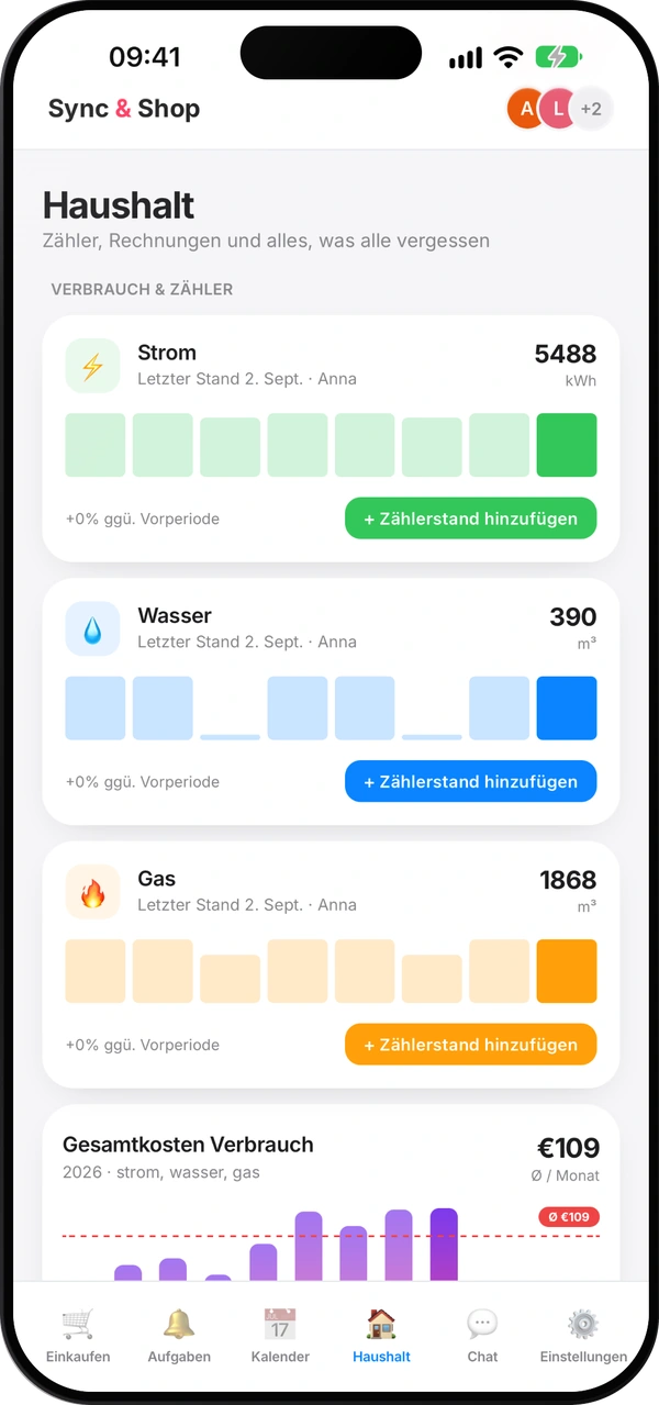Sync & Shop – Haushalt